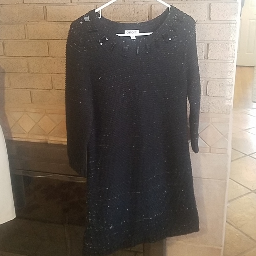 Black long sleeved dress
